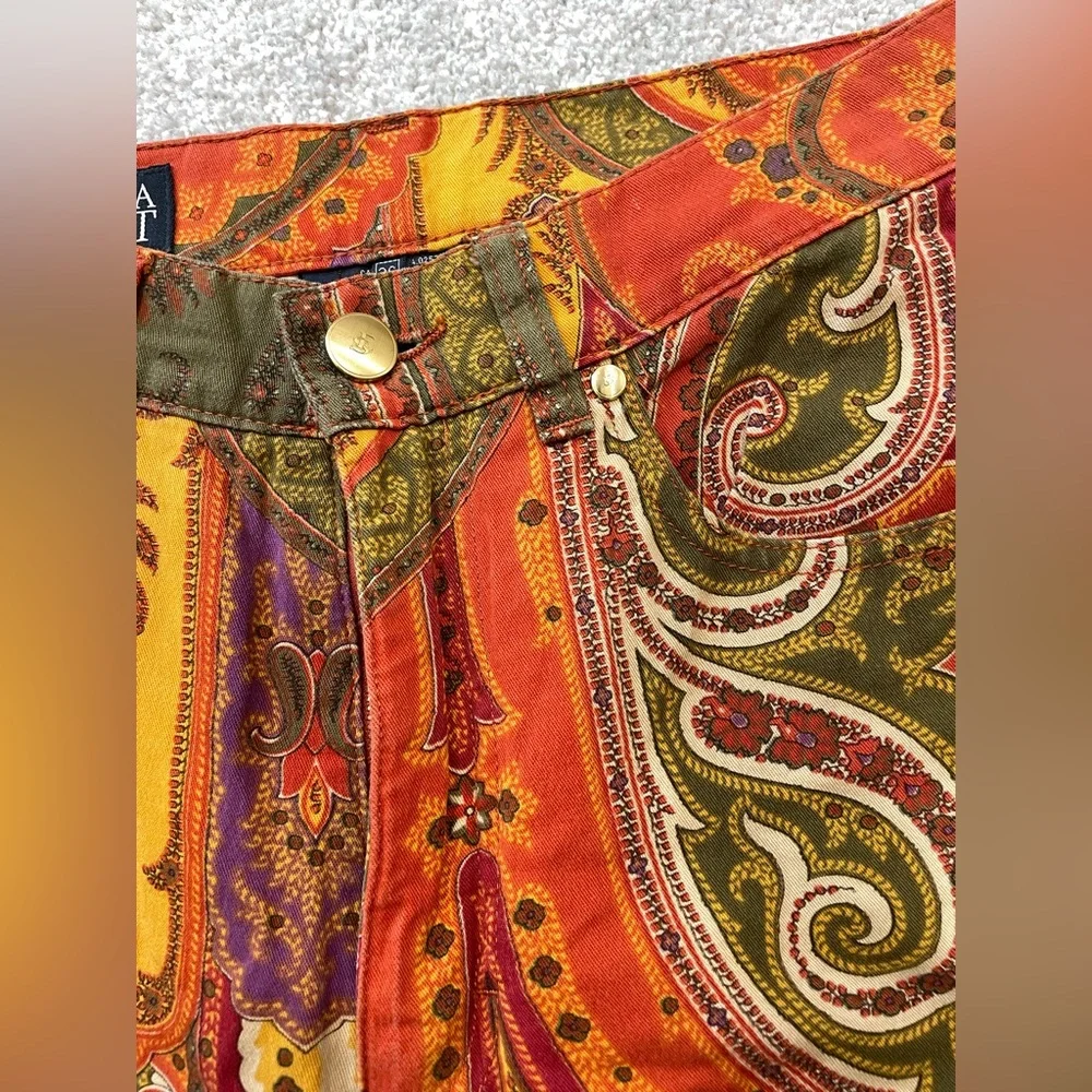 Escada paisley vintage skinny jeans - Picture 5 of 10